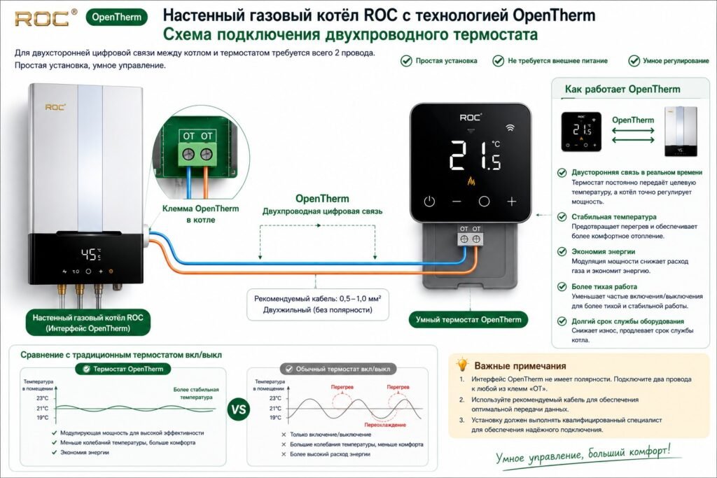 Котёл OpenTherm: полное руководство 2026 года 4 Котёл OpenTherm