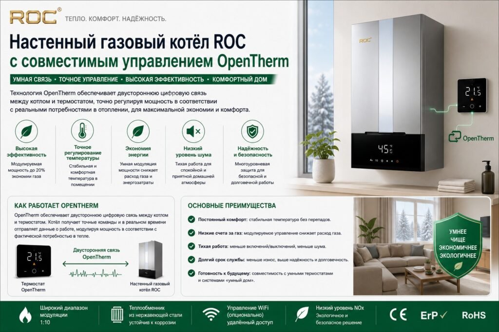 Котёл OpenTherm: полное руководство 2026 года 5 Котёл OpenTherm