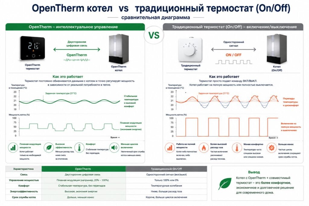 Котёл OpenTherm: полное руководство 2026 года 2 Котёл OpenTherm